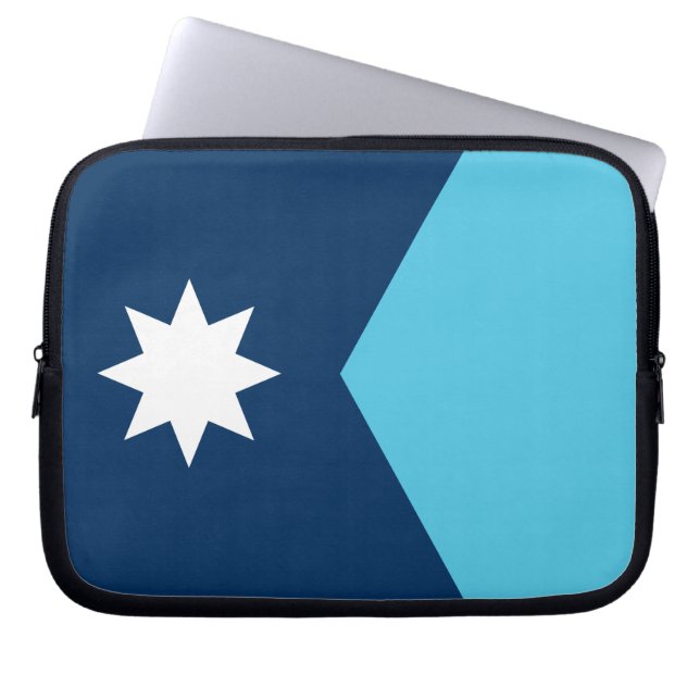 Minnesota Flag Laptop Sleeve (Vorderseite)