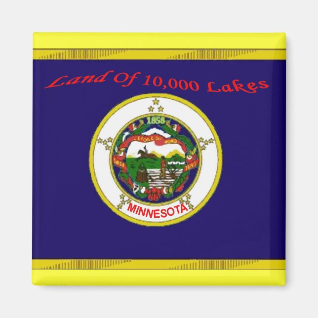 Minnesota Flag Magnet (Vorne)