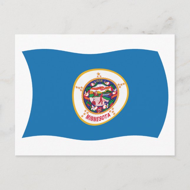 Minnesota Flag Postkarte (Vorderseite)