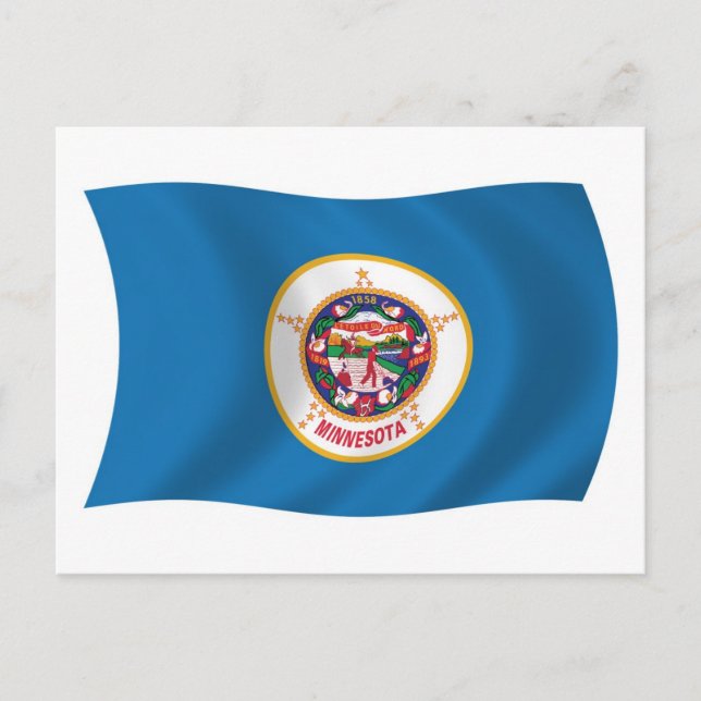 Minnesota Flag Postkarte (Vorderseite)