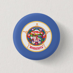Minnesota-Flagge Button