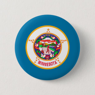 Minnesota-Flagge Button