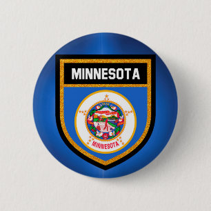 Minnesota-Flagge Button