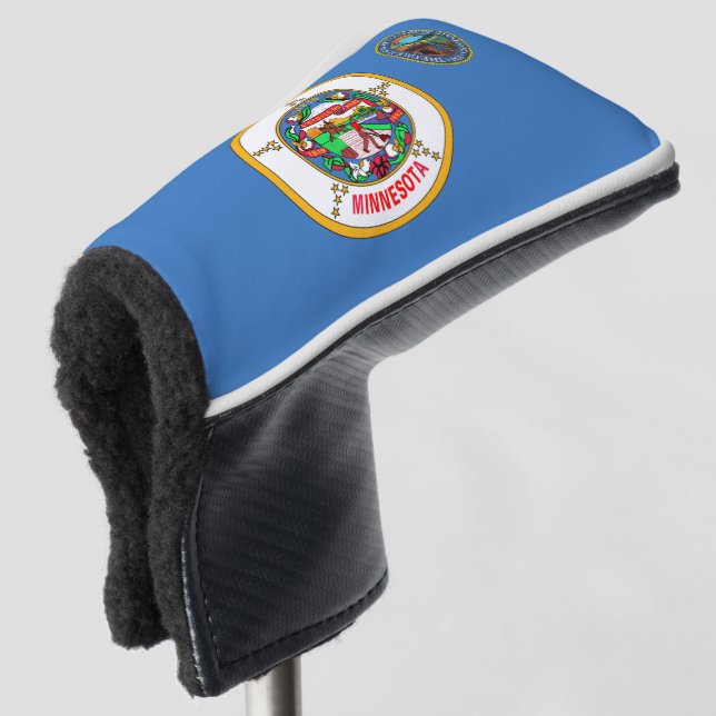 Minnesota-Flagge Golf Headcover (3/4 Vorderseite)