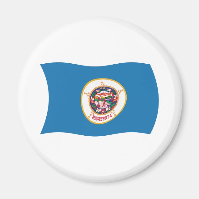 Minnesota-Flagge-Magnet Magnet (Vorne)