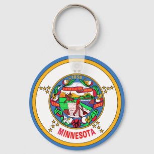 Minnesota-Flagge Schlüsselanhänger