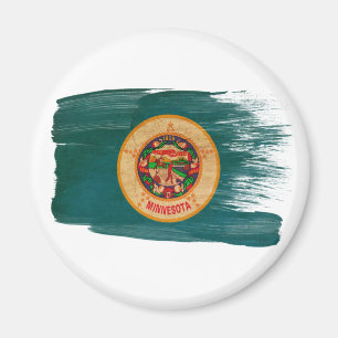 Minnesota-Flaggen-Magneten Magnet