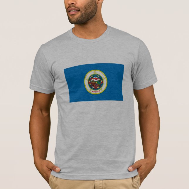 Minnesota-Flaggen-T - Shirt (Vorderseite)