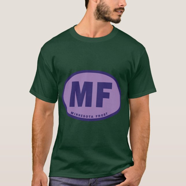 Minnesota Frost Buntes Oval T-Shirt (Vorderseite)
