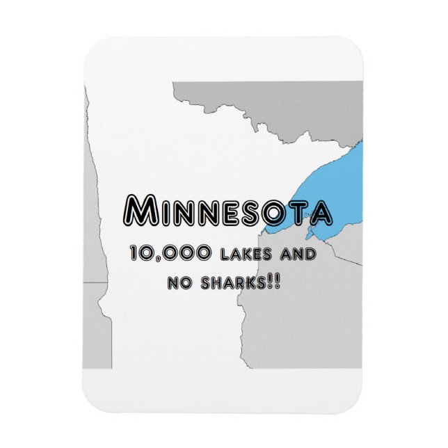 Minnesota Funny Magnet (Vertikal)