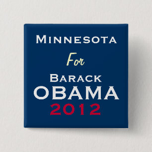 MINNESOTA für Kampagnen-Knopf OBAMA 2012 Button