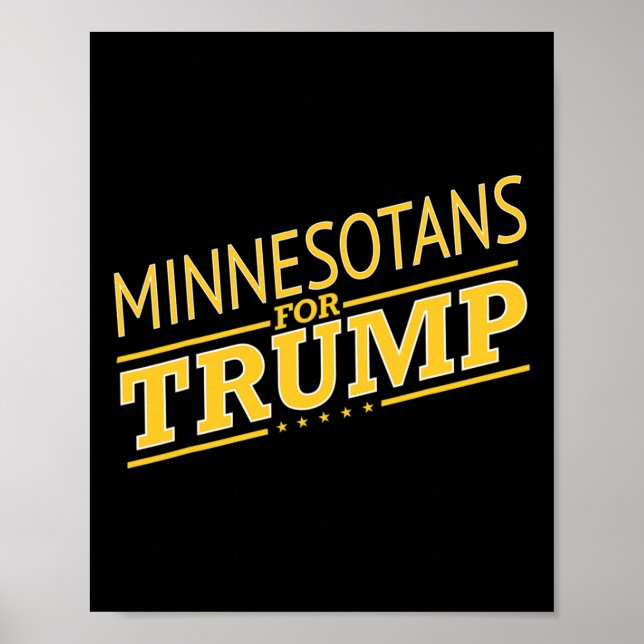Minnesota für Trump - zweite Präsidentschaftswahl Poster (Vorne)