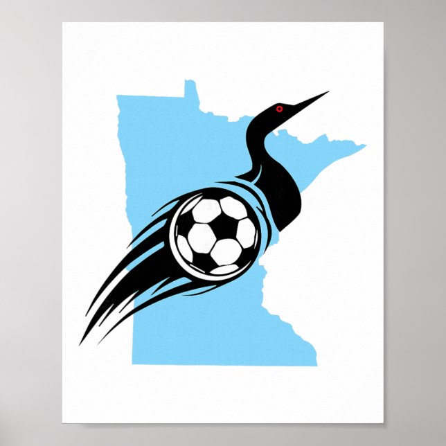 Minnesota Fußball Loon  Poster (Vorne)