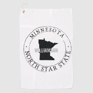 Minnesota Golf Handtuch Staat Personalisiert