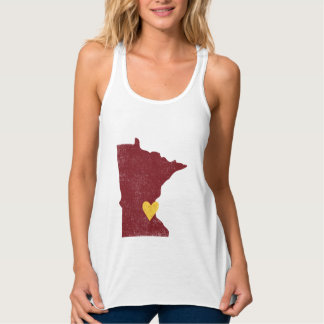 Minnesota Heart Shirt (maroon) - Anpassbar!