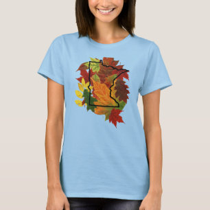 Minnesota Herbstleaves Herbstfarben T-Shirt