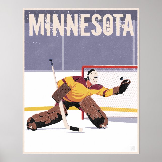 Minnesota Hockey Poster (Vorne)