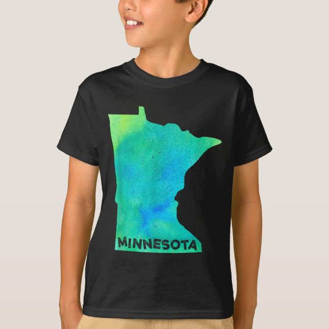 Minnesota Home State Women Men Kid Roots Map Love  T-Shirt (Vorderseite)