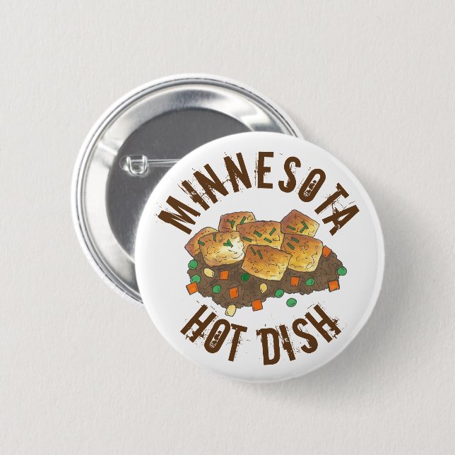 Minnesota Hot Disa Tater Tot Casserole Button (Vorne & Hinten)