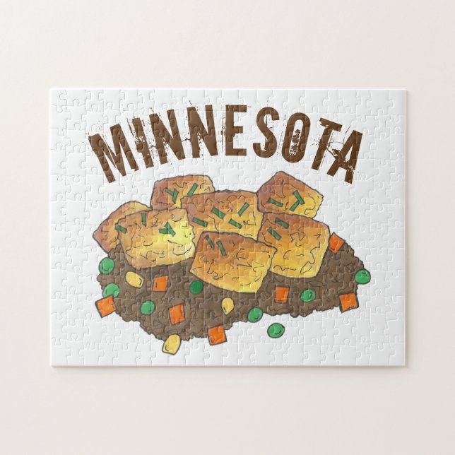 Minnesota Hot Disa Tater Tot Casserole Puzzle (Horizontal)