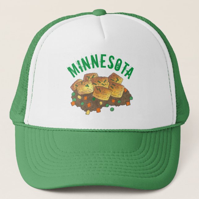 Minnesota Hot Disa Tater Tot Casserole Truckerkappe (Vorderseite)