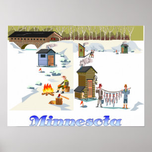 Minnesota Ice Angeldrucken Poster