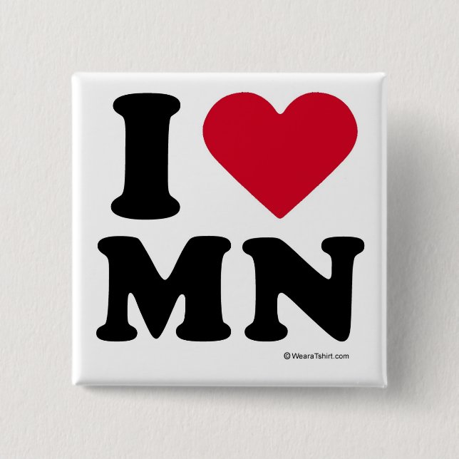 MINNESOTA - "ICH LIEBE-MANGAN" "ICH LIEBE BUTTON (Vorderseite)
