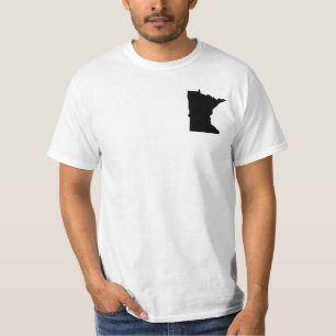 Minnesota in Schwarz und Weiß T-Shirt
