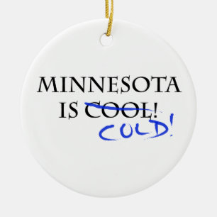 Minnesota ist cool keramik ornament