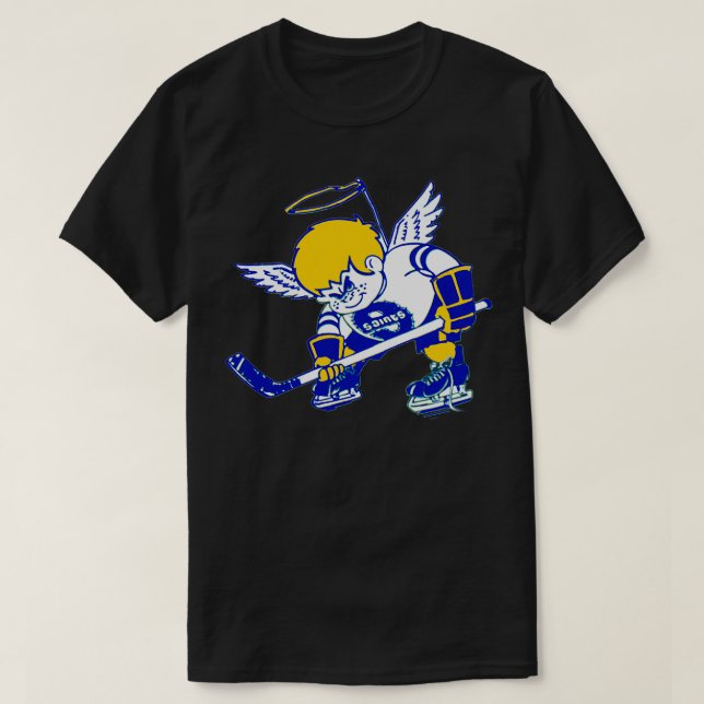 Minnesota Kämpfen Heilige WHA Hockey T-Shirt (Design vorne)