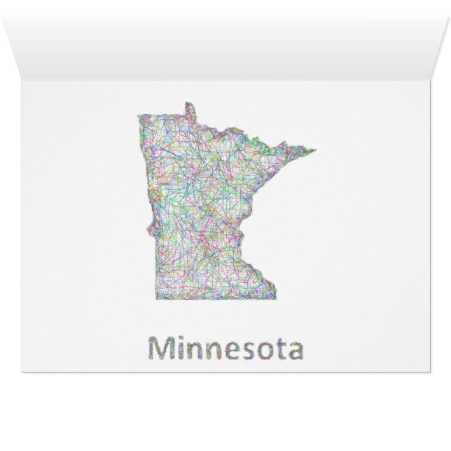 Minnesota-Karte (Innenansicht Horizontal (Unten))