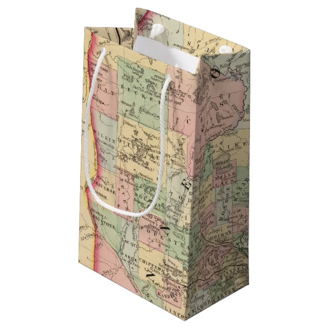 Minnesota-Karte durch Mitchell Kleine Geschenktüte (Rückseite Schrägansicht)