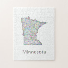 Minnesota-Karte Puzzle