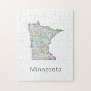 Minnesota-Karte Puzzle