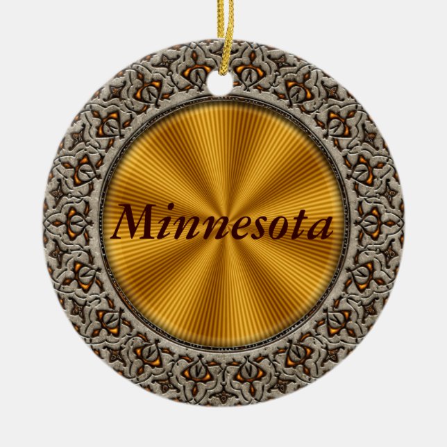 Minnesota Keramik Ornament (Vorne)