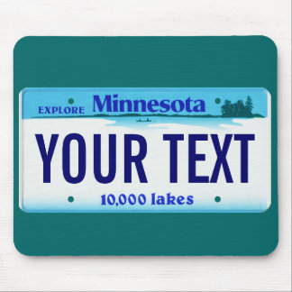 Minnesota-Kfz-KennzeichenMausunterlage Mousepad