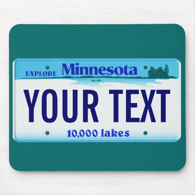 Minnesota-Kfz-KennzeichenMausunterlage Mousepad (Vorne)
