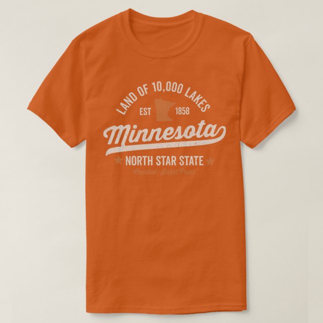 Minnesota Land der 10000 Seen T-Shirt (Design vorne)