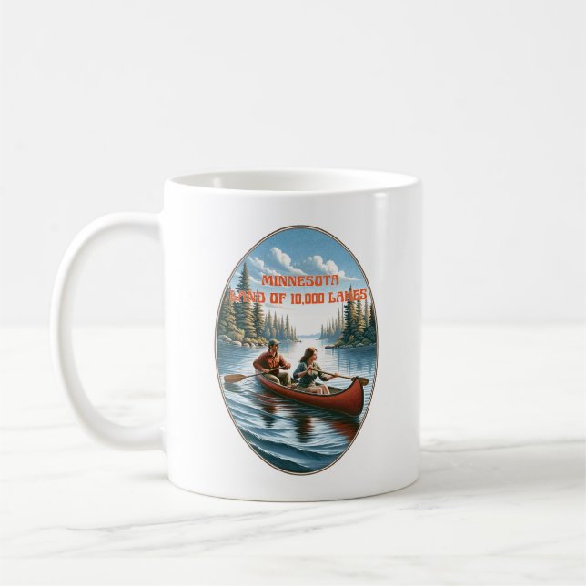 Minnesota "Land der 10.000 Seen" Kaffeetasse (Links)