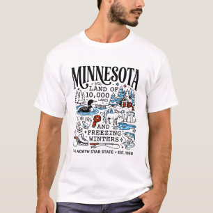 Minnesota Land der zehntausend eisigen Winter T-Shirt