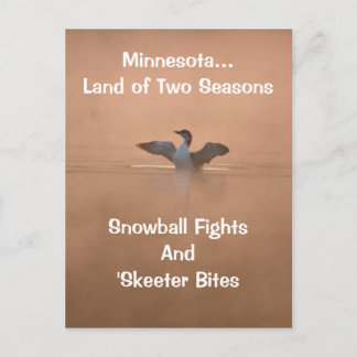 Minnesota...Land der zwei Jahreszeiten Postkarte