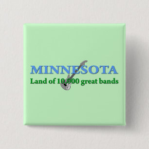 Minnesota - Land mit 10 000 Bands Button