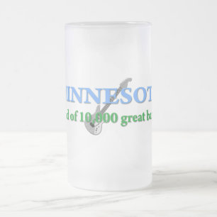 Minnesota - Land mit 10 000 Bands Mattglas Bierglas