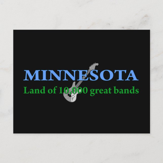 Minnesota - Land mit 10 000 Bands Postkarte (Vorderseite)