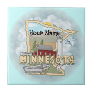 Minnesota-Leuchtturm-Kachel Fliese