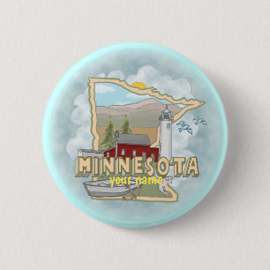 Minnesota Leuchtturm Pin-Button Button