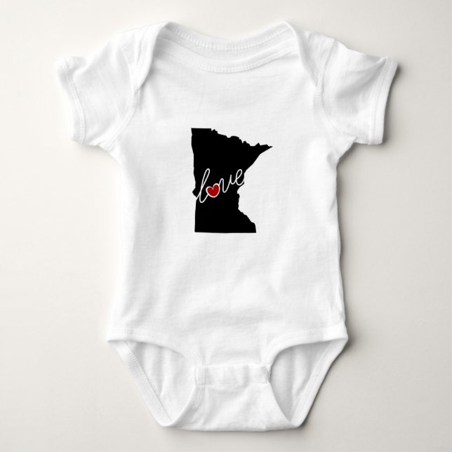 Minnesota-Liebe!  Geschenke für Mangan-Liebhaber Baby Strampler (Vorderseite)