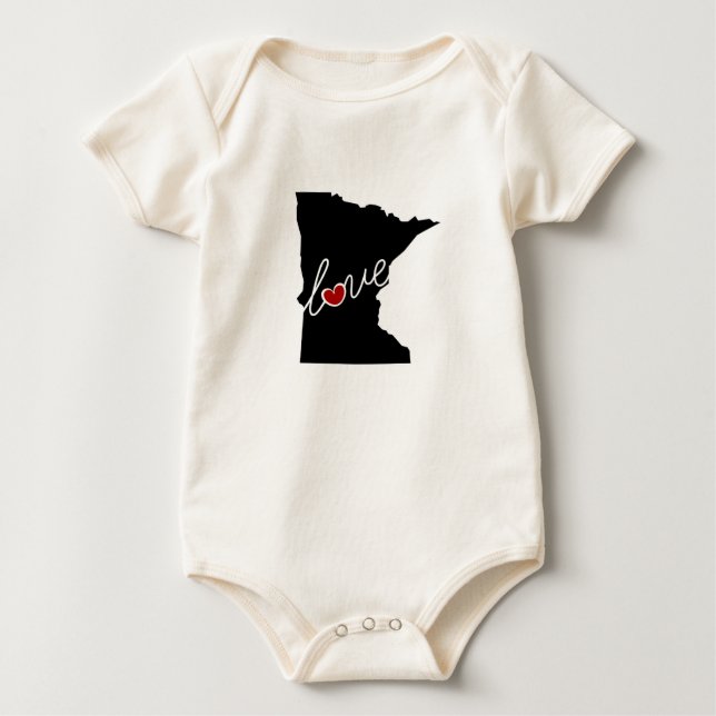 Minnesota-Liebe!  Geschenke für Mangan-Liebhaber Baby Strampler (Vorderseite)