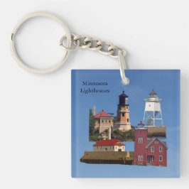 Minnesota Lighthouses Acrylschlüsselkette Schlüsselanhänger