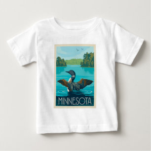 Minnesota   Loon Baby T-shirt